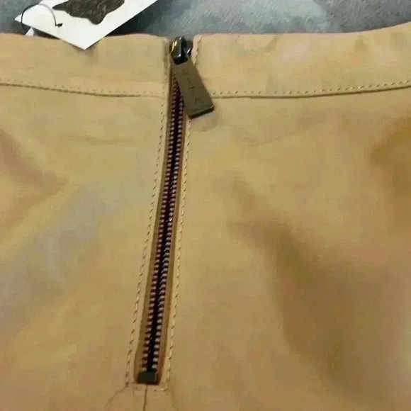 NEW LITA 100% Lamb Leather Skirt ~ Iced Coffee ~ size 6 ~ GORGEOUS! - Picture 6 of 7